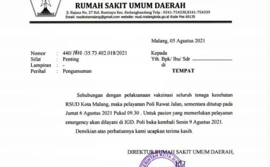 Rsud Kota Malang Melayani Dengan Sepenuh Hati